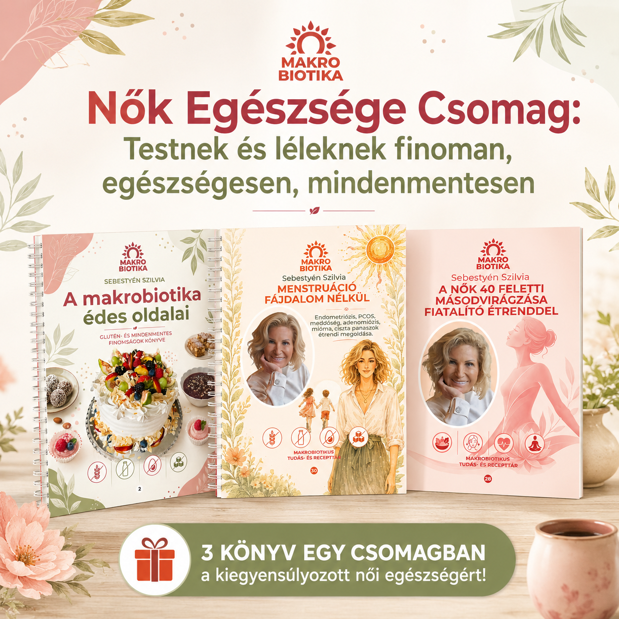 Nők Egészsége Csomag: Testnek és léleknek finoman, egészségesen, mindenmentesen